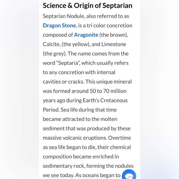 Beautiful Septarian heart shaped palm stone #3 - Picture 13 of 15